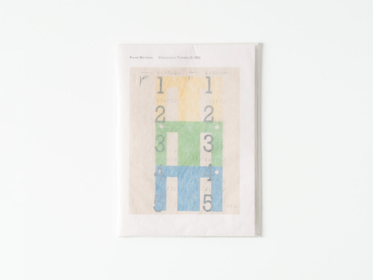Cloakroom Tickets (1–250)