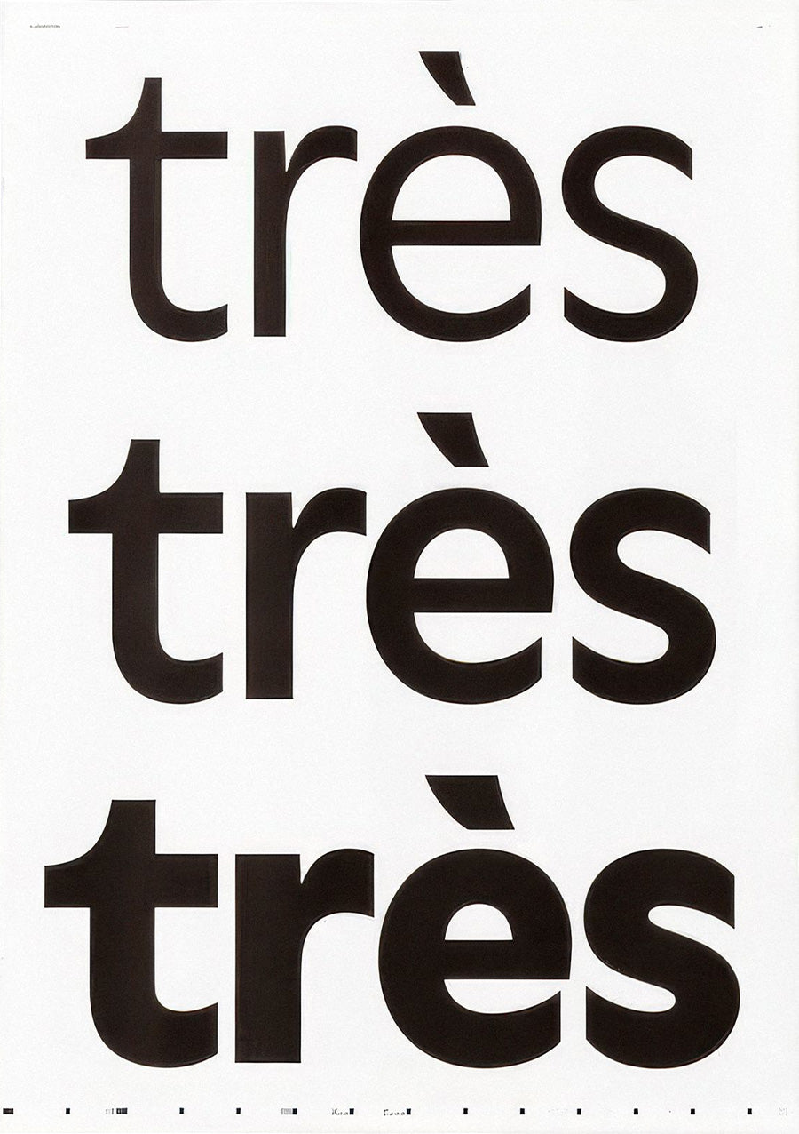 LL Moderne. Large Format Specimen