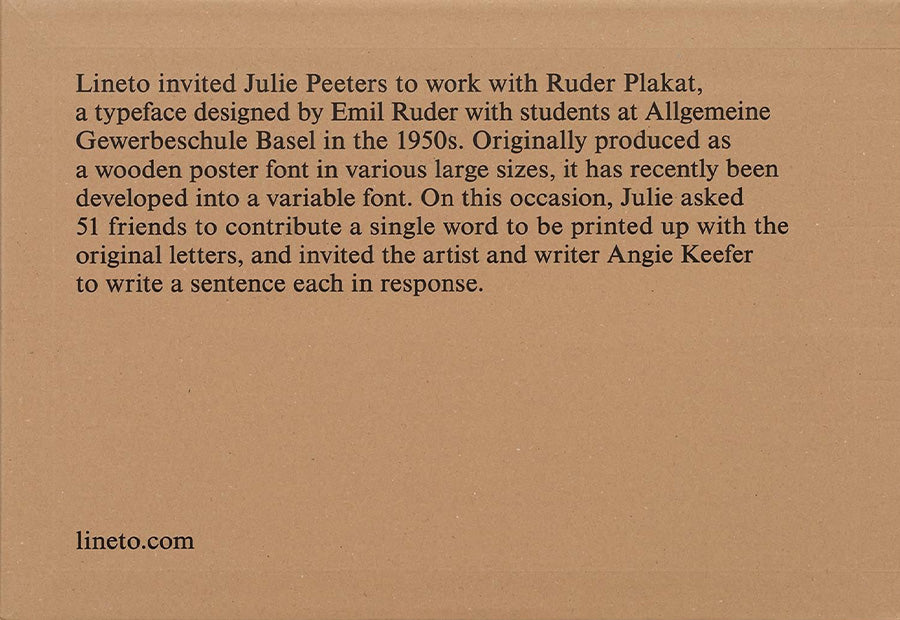Ruder Plakat. Letterpress Edition