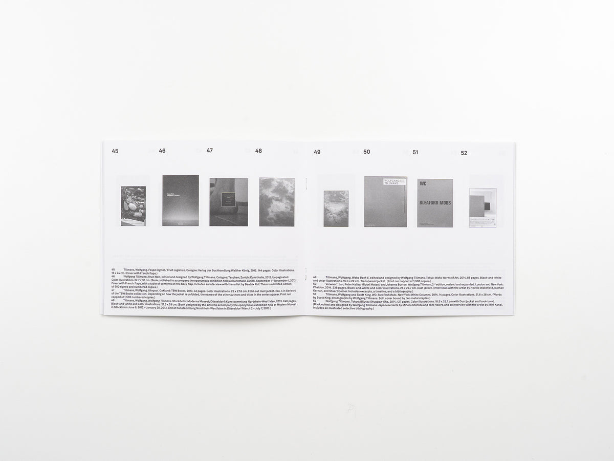 Inventory: Wolfgang Tillmans Books – 1995-2025