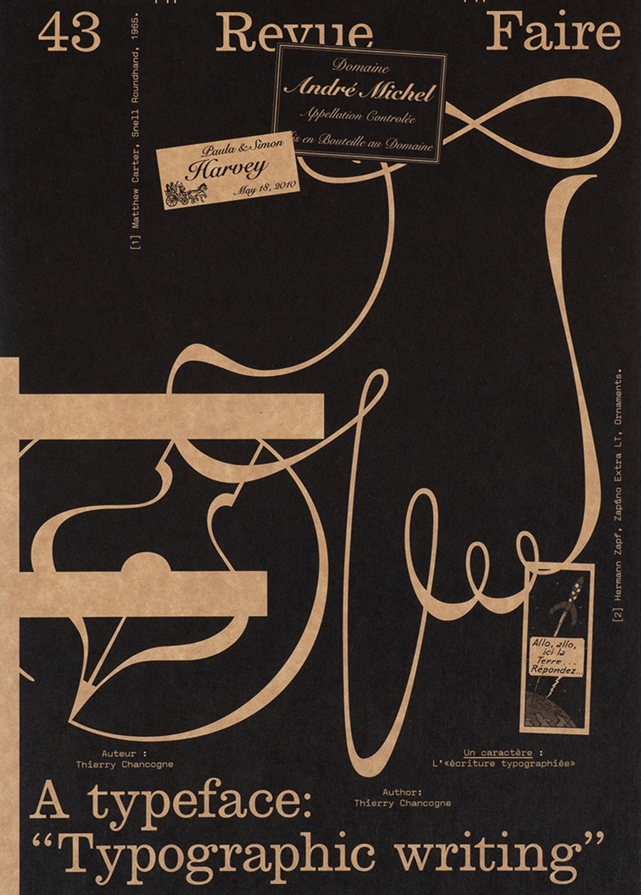 Revue Faire 43 - A typeface: "Typographic writing"
